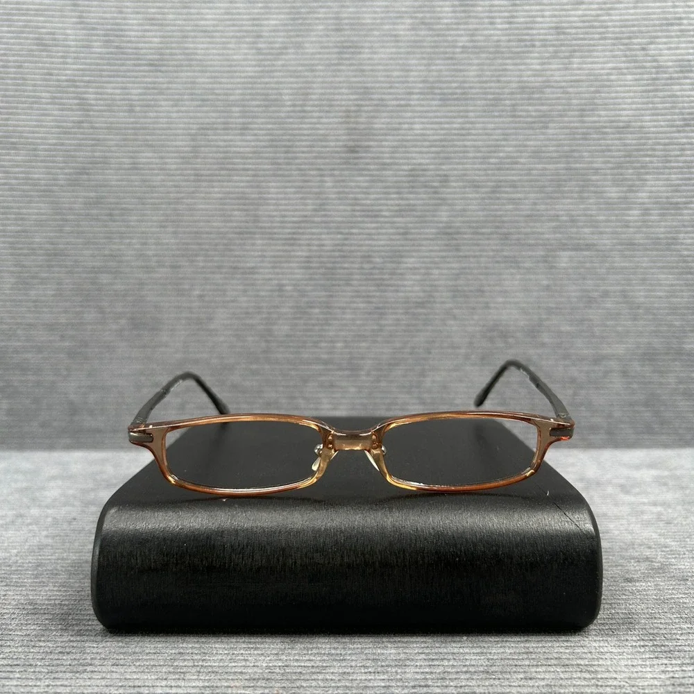 Callope Collection Talus Eyeglasses Grey Brown Rectangular Y2k Frames 48-17-130